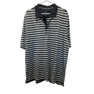 Nicklaus Golf Polo Shirt‎  Blue Stripes Mens  XL